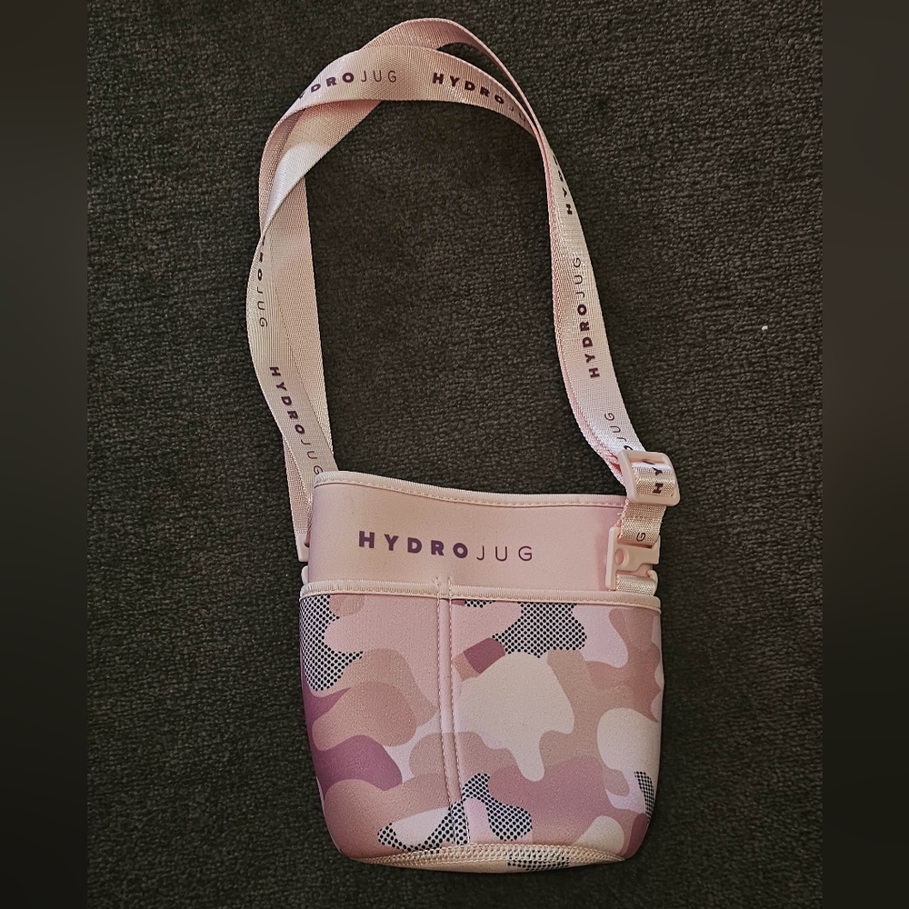 HydroJug Pink Camo Water Bottle Carrier For 73oz Jugs With Strap